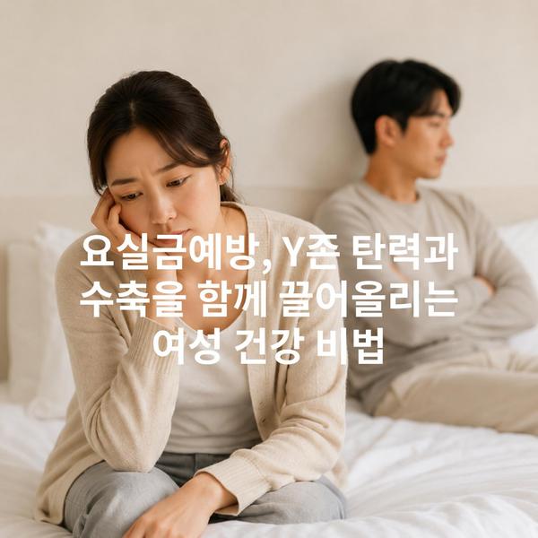 요실금예방, Y존 탄력과 수축을 함께 끌어올리는 여성 건강 비법