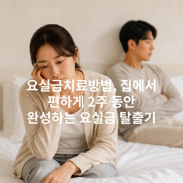 요실금치료방법, 집에서 편하게 2주 동안 완성하는 요실금 탈출기