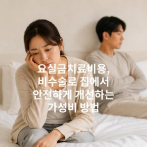 요실금치료비용, 비수술로 집에서 안전하게 개선하는 가성비 방법